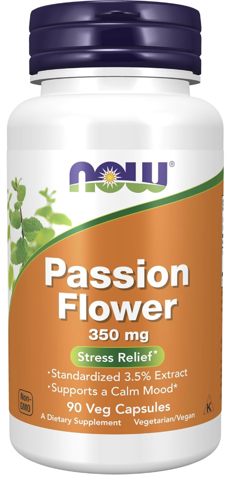 NOW Supplements, Passion Flower (Passiflora incarnata) 350 mg-A