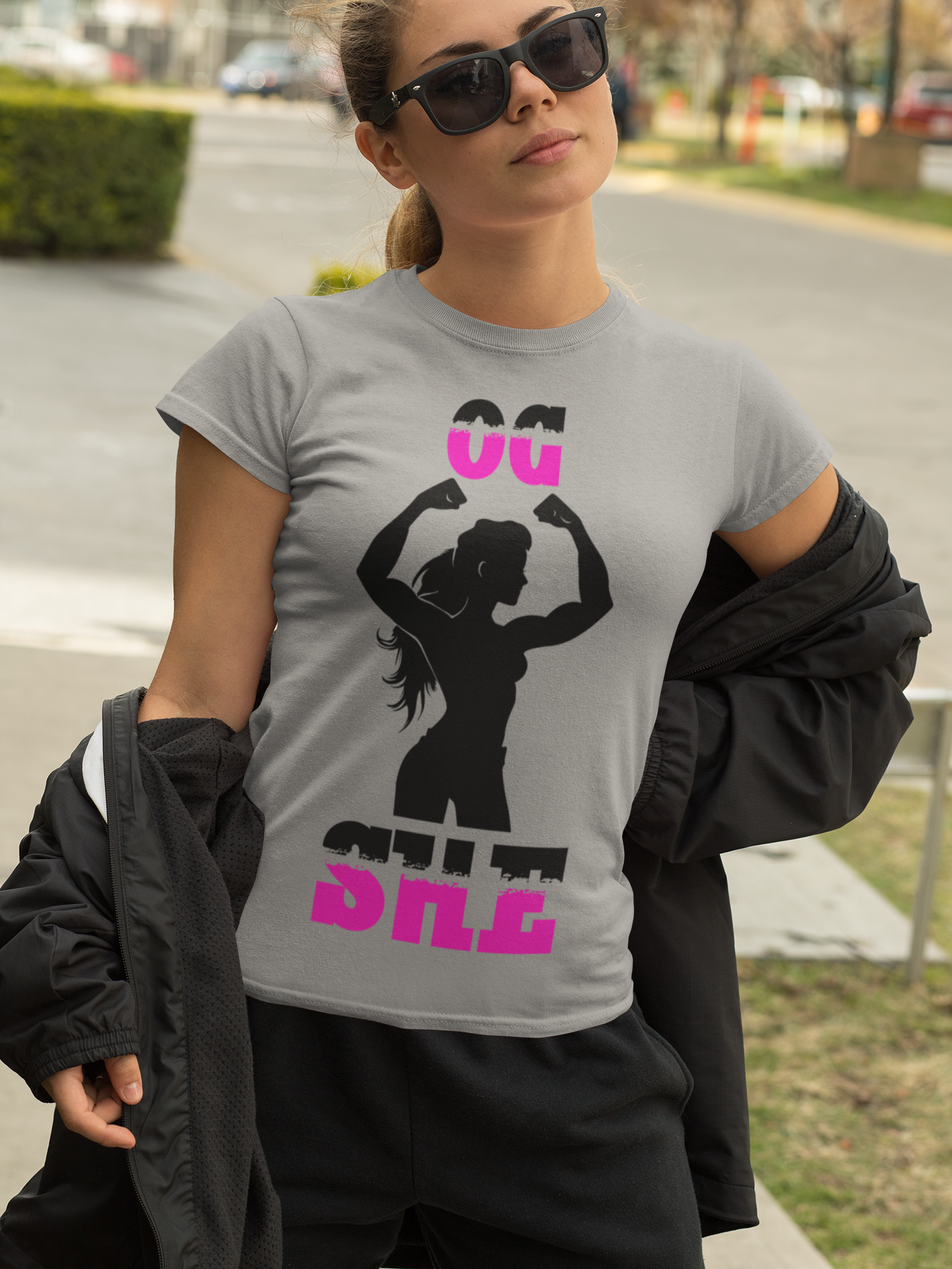 OG She T-Shirt Mockup